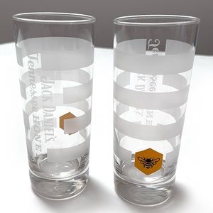 2 Jack Daniels Tennessee Honey Bee Highball glasses